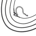 ChainsHouse 1.5mm Snake Chain Necklace for Women, Classic Delicate Birthday Party Jewelry Gift, Simple Thin Italian Necklace Choker Chains for Females, 16 Inches