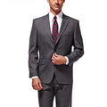 J.M. Haggar Men's Premium Performance Stretch Stria 2-Button Suit Separate Coat, Dark Heather Grey, 40R