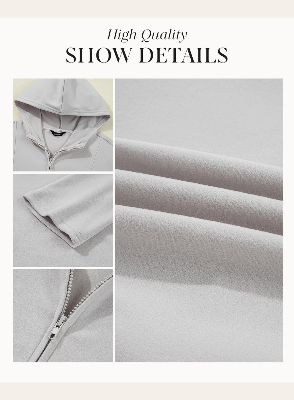 Dokotoo Sweatshirt for Women Long Sleeve Half Zip Womens Hoodies Fleece Early Fall Fashion Outfits Workout Sweatshirts Winter Jackets Warm Oversized Casual Hooded Tops Clothes 2025 Grey Medium