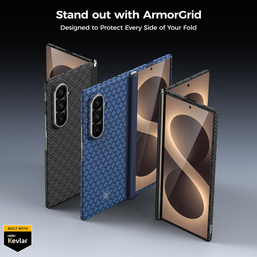 BENKS for Z Fold 8 Ultra Case with Hinge Protection & Screen Protector