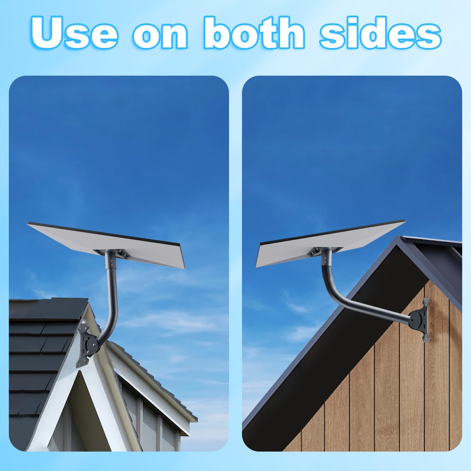 for Starlink Gen 3 Roof Mount, Metal Alloy Starlink Standard 4/4X/V3 Mounting Kit with Starlink Gen 3 Wall/Pipe Adapter, Angle Adjustable (Curved)