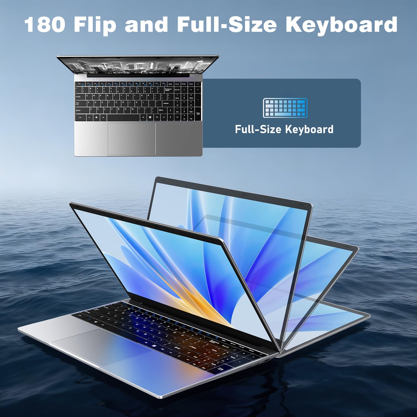 Laptop Computer, Windows 11 Pro Lap Top 2026 New, 15.6 Inch Laptop PC, 8GB RAM 256GB SSD, 4425Y Processor, IPS FHD 1920*1080P, 2-Year Warranty, 5000mAh Battery, Mini HDMI, for School Business Student