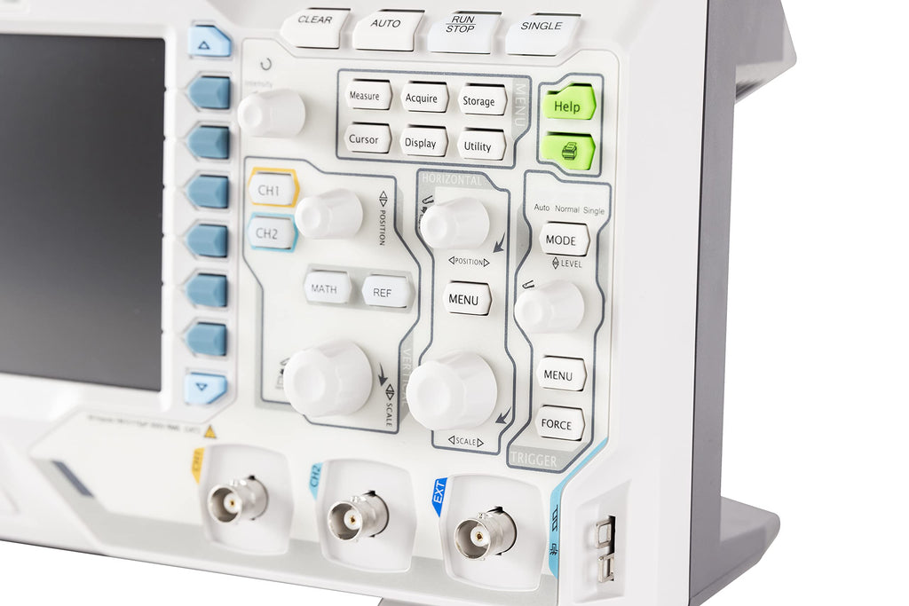 RIGOL Digital Oscilloscope DS1202Z-E 200 MHz 2-Ch 1 GSa/s 24 Mpts 30,000 wfms/s UltraVision 7" 800x480 Intensity Display, 60,000-Frame Record, Serial Decode UART I2C SPI for Debug & Education