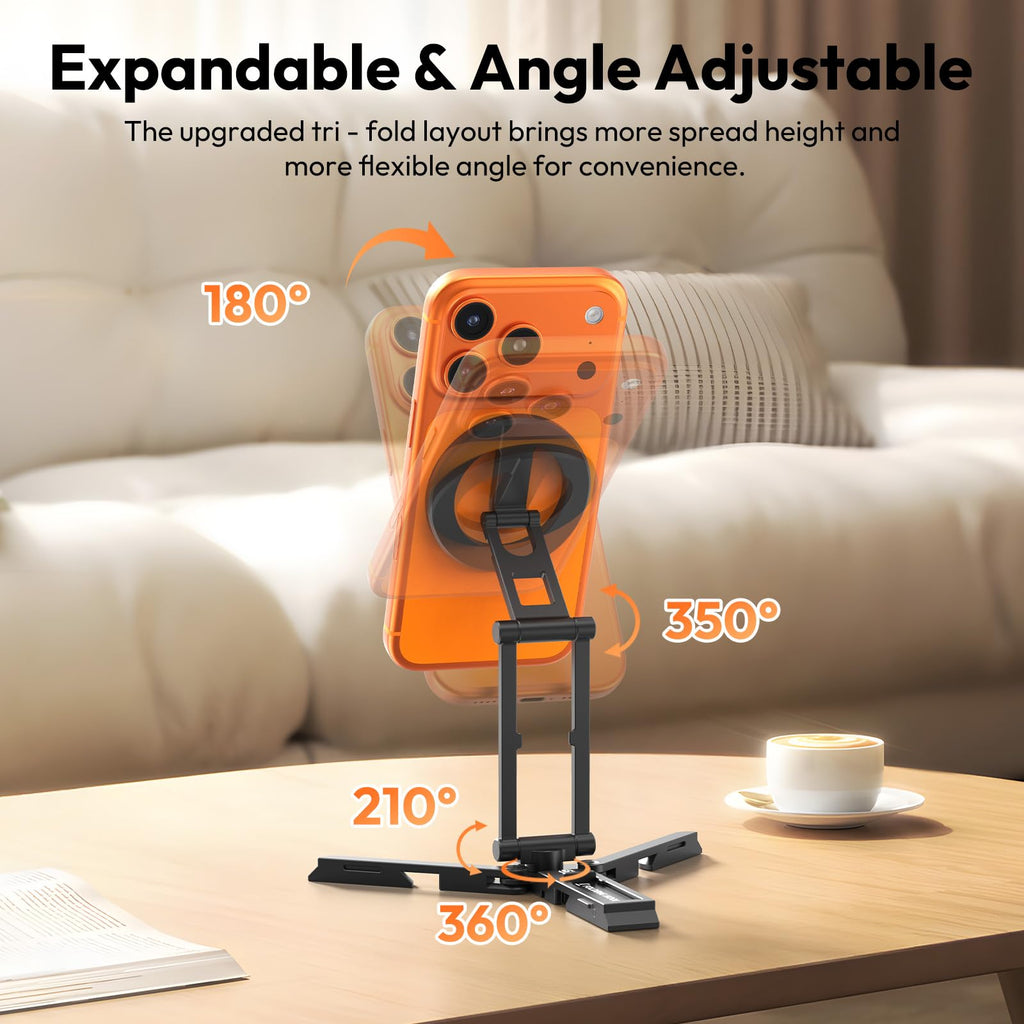 ULANZI SK29 Magnetic Phone Tripod, Foldable Mini Tripod Mount for MagSafe