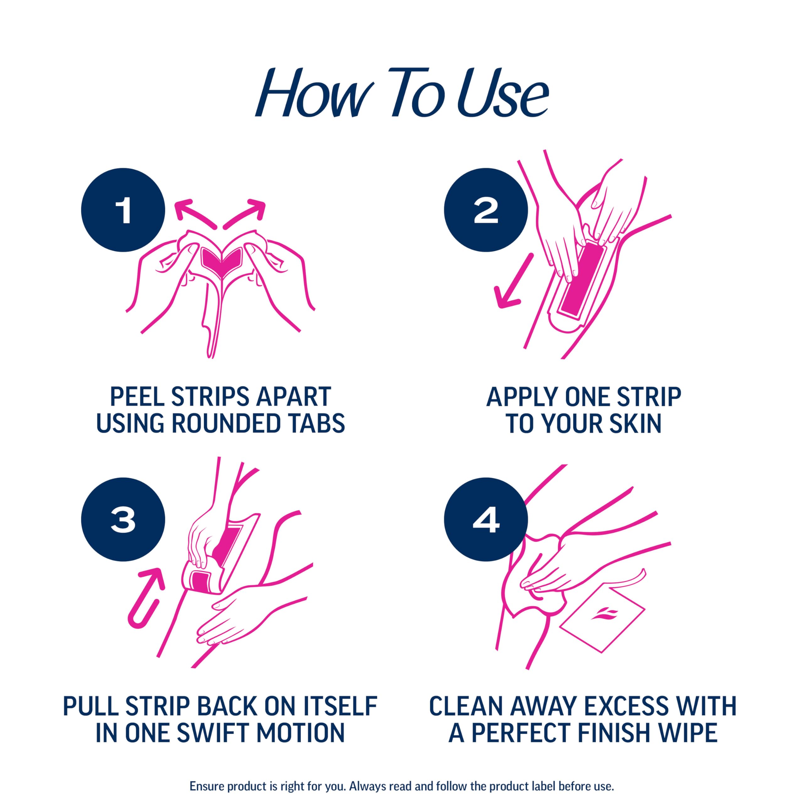 VEET Sugar Wax Strips For Women's Body Hair Removal, Bikini Hair Removal Kit, Pubic, Dermatologically Tested For Body & Intimate Areas, 40ct Wax Strips with Shea Butter & 4ct Wipes