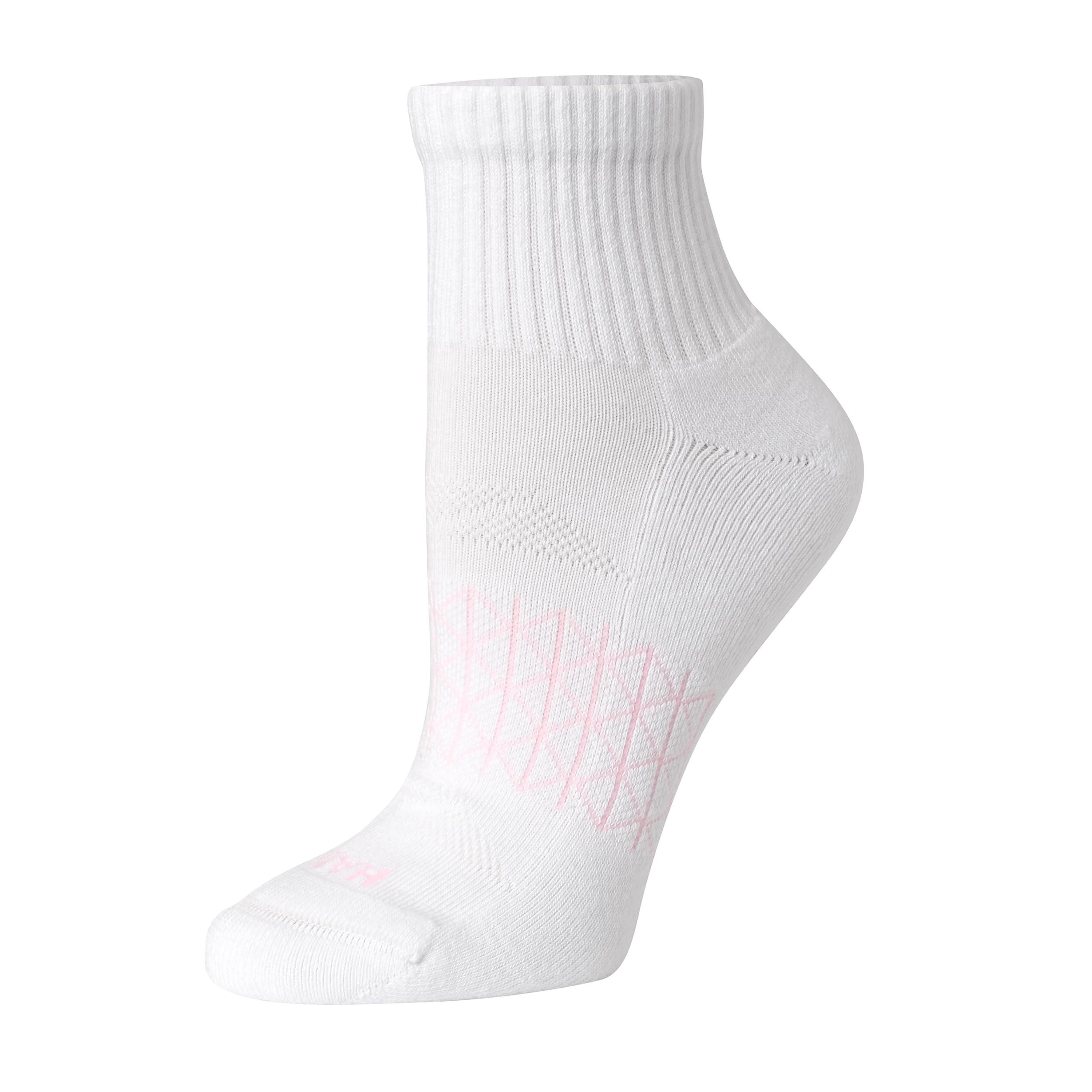 Hanes Women's Cushioned Ankle Socks, Absolute Active Ankle Socks for Women, Seamless Toe, 4-Prs