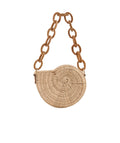 vineyard vines Nautilus Shell Wicker Bag, Natural, OS