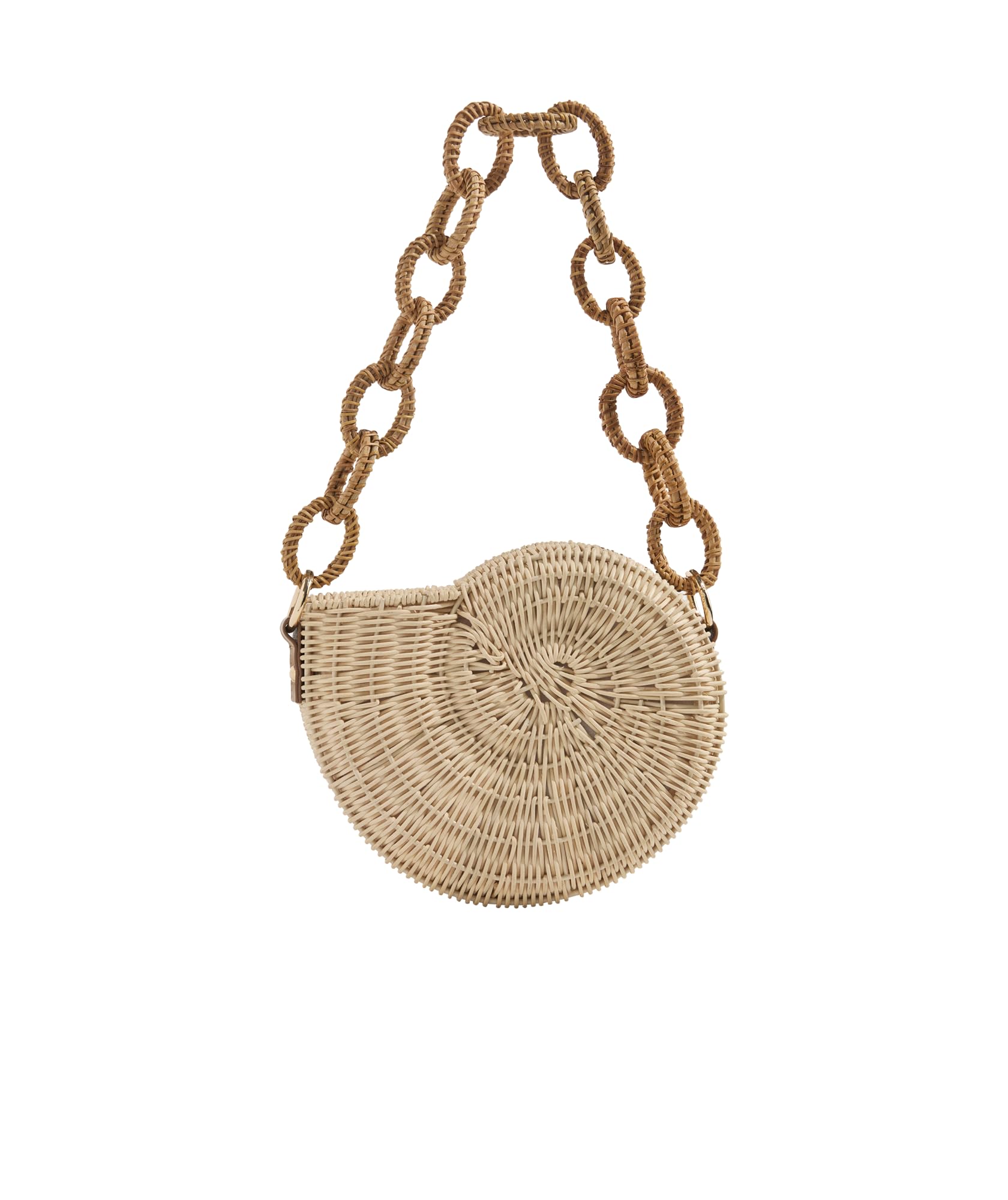 vineyard vines Nautilus Shell Wicker Bag, Natural, OS