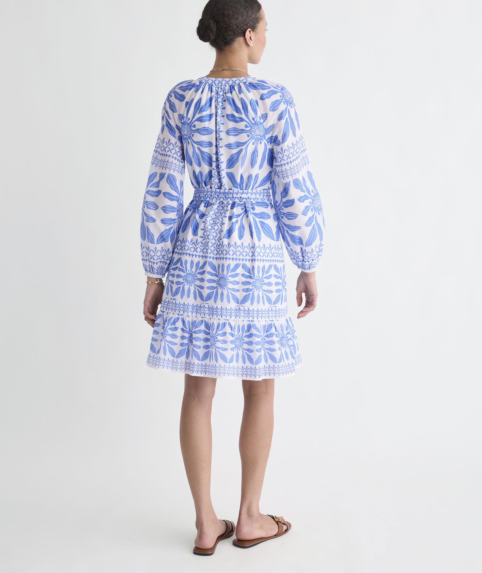 vineyard vines Lucy Mini Dress, Haven Tile Blue, S