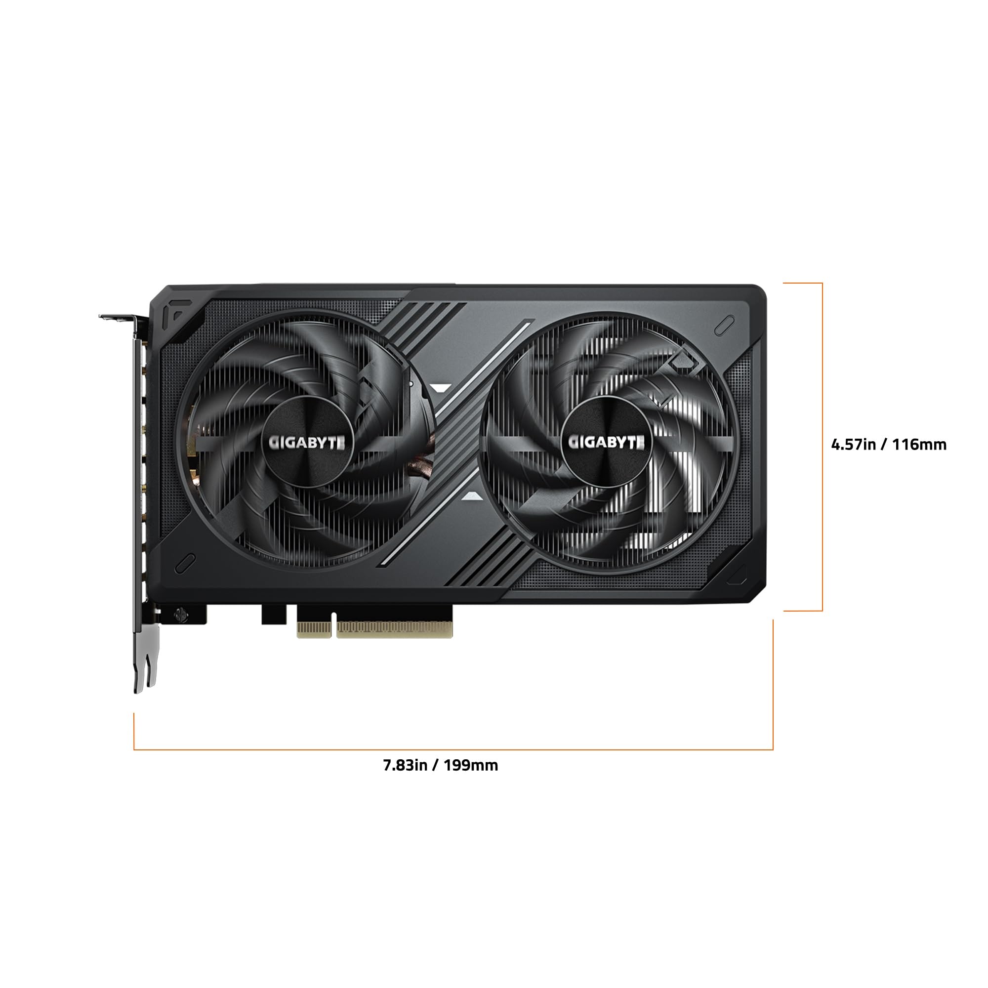 GIGABYTE GeForce RTX 5060 WINDFORCE OC 8G Graphics Card, Cooling System, 8GB 128-bit GDDR7, PCIe 5.0, Manufactured by NVIDIA, DisplayPort & HDMI - Video Output Interface, GV-N5060WF2OC-8GD Video Card