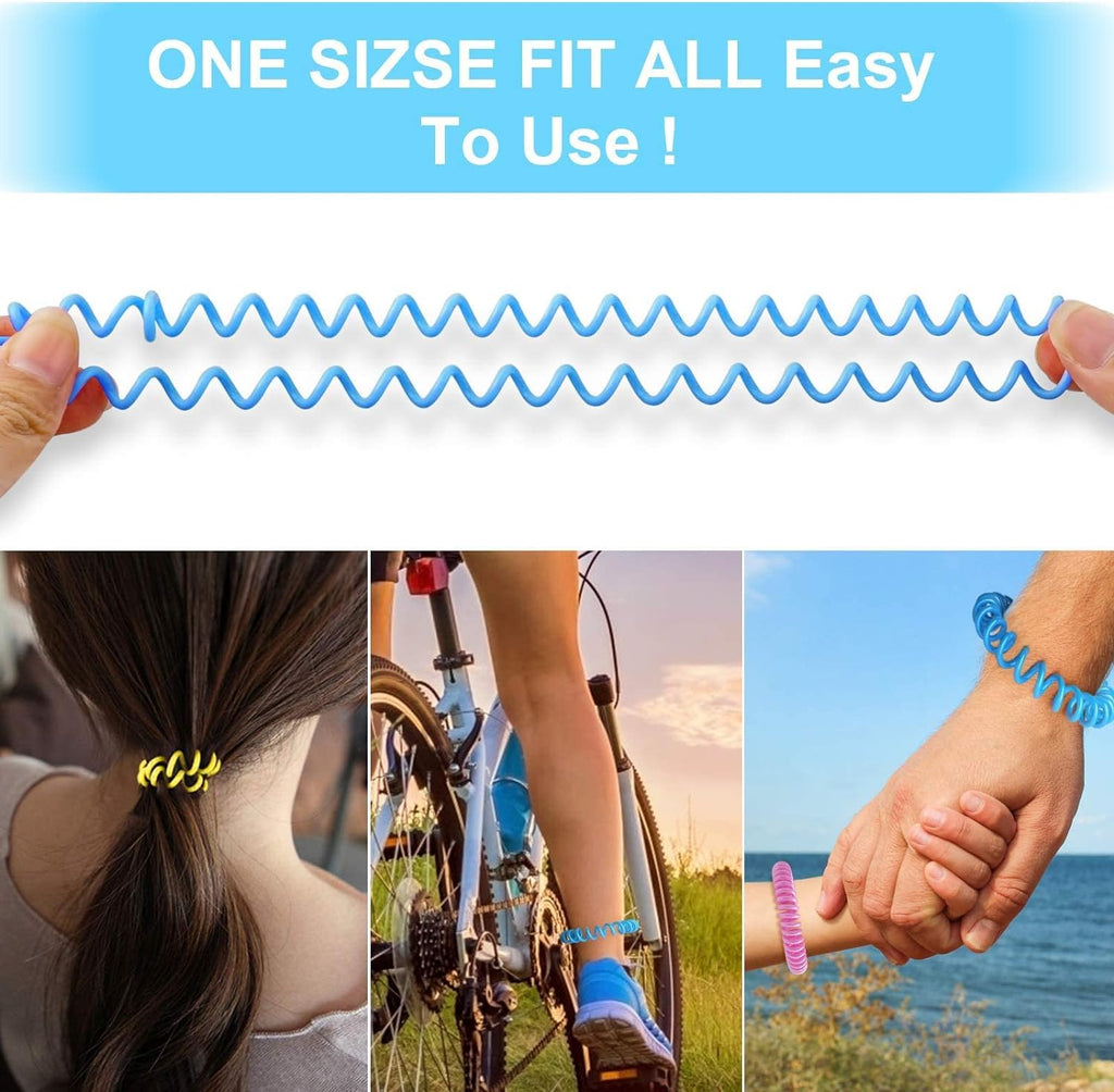 BuggyBands 60 Pack Mosquito Repellent Bracelets, Individually Wrapped Wristbands, DEET Free, Natural and Waterproof Bands, Camping Travel Essentials (60 Count (Pack of 1))