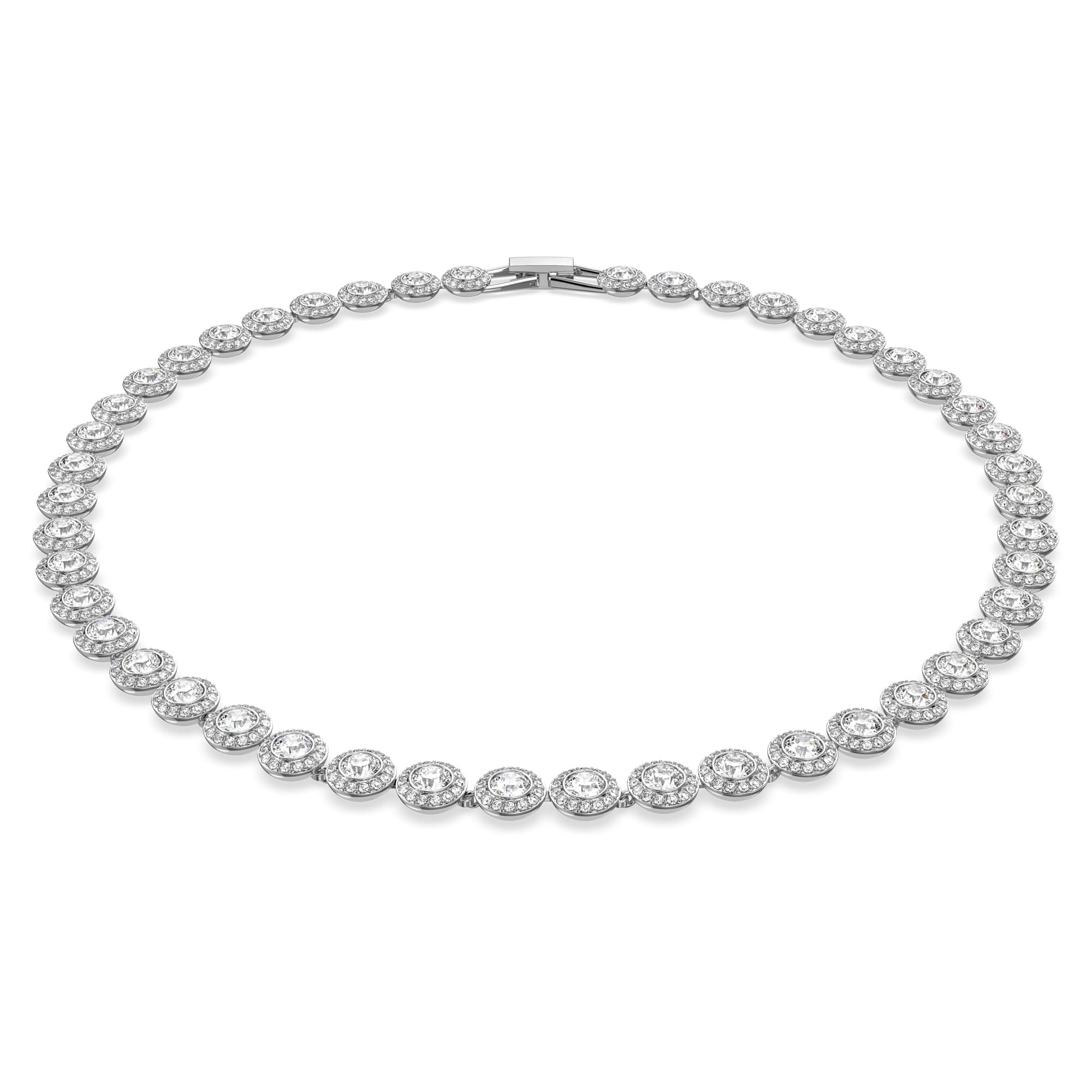 Swarovski Una Angelic Necklace with Clear Crystals on a Rhodium Plated Setting