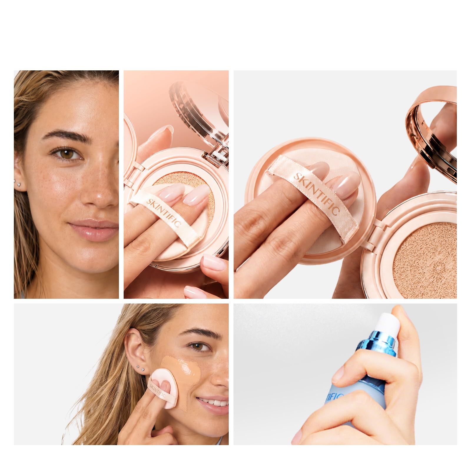 SKINTIFIC Full Coverage Cushion Foundation #02 Ivory