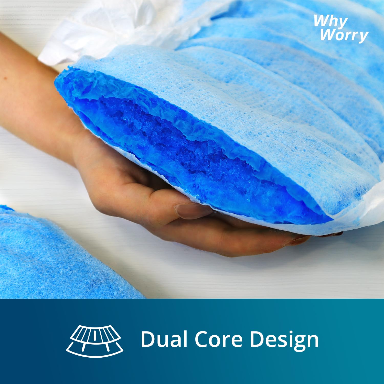 WhyWorry Ultimate Adult Nappies for Men & Women, Disposable Adult Diapers for Incontinence with Ultimate Absorbency, Incontinence Slip for Overnight Protection, Unisex, Odor Control, Large, 14 Count