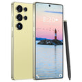 VVJ I25 Ultra 5G Unlocked Phones, Built in Pen, 7000mAh Long Battery Life Smartphone, 6.99" HD Screen Unlocked Cell Phone, 16+512GB Phone Android14, Face ID/Fingerprint Lock/Dual SIM/GPS (Yellow)
