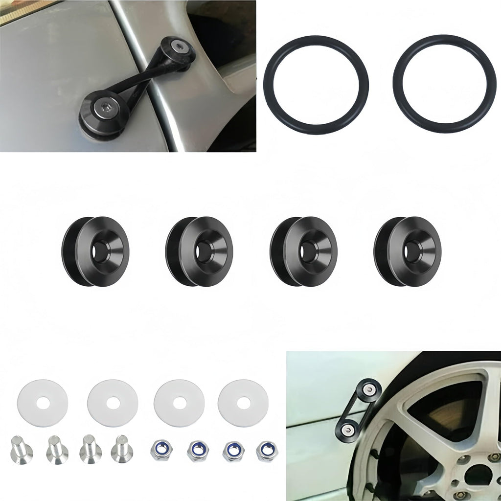 Mejiao Front Bumper Clips Black 12PC Quick Release Bumper Clips it Can be Applied to Front and Rear Bumpers,Trunks,Fenders,Hatches,Hoods,Etc.