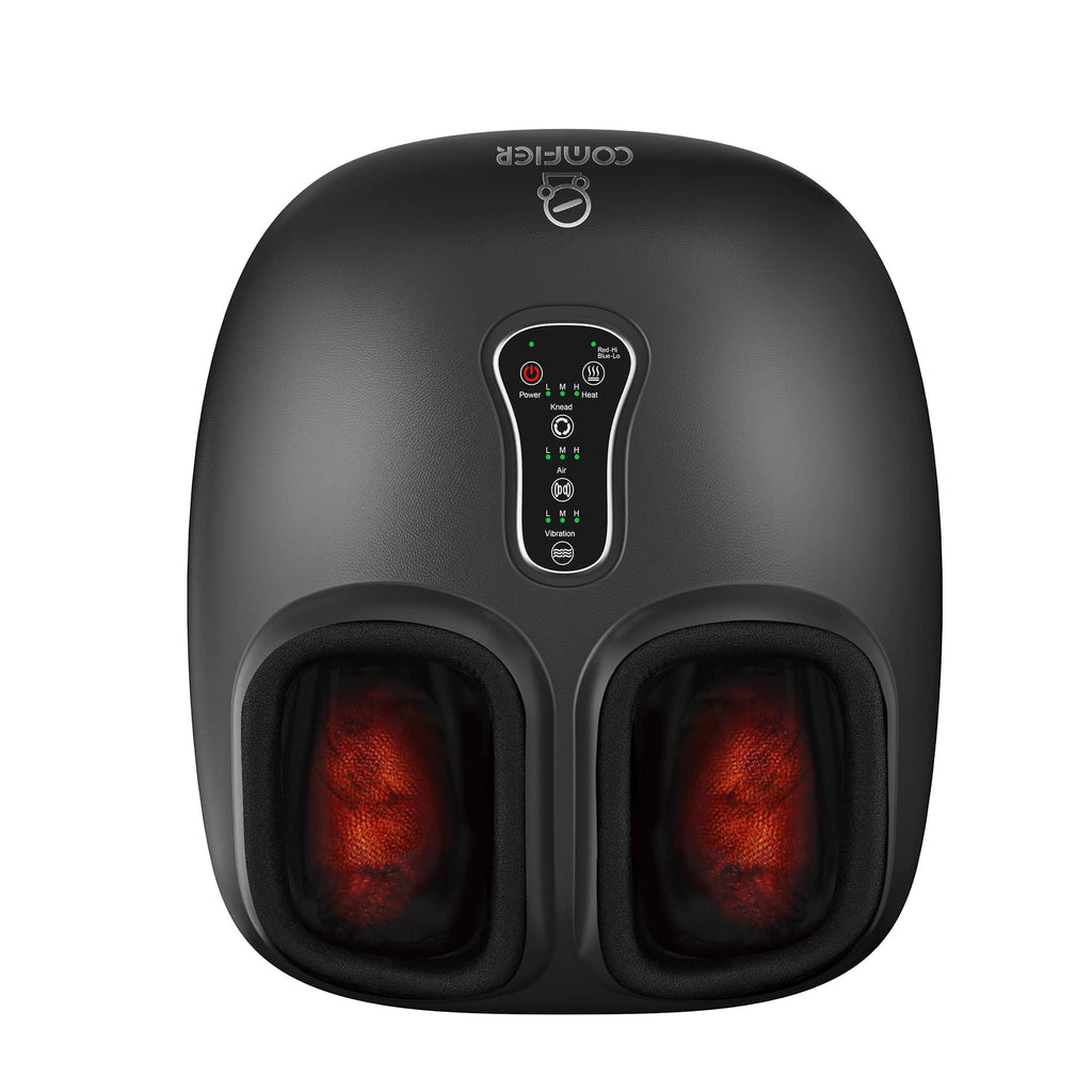 COMFIER Shiatsu Foot Massager with Heat[FSA Eligible HSA],2026 Upgraded Feet Massager Machine for Plantar Fasciitis,Neuropathy Pain with Vibration,Compression, 13In, Gifts for Women Men