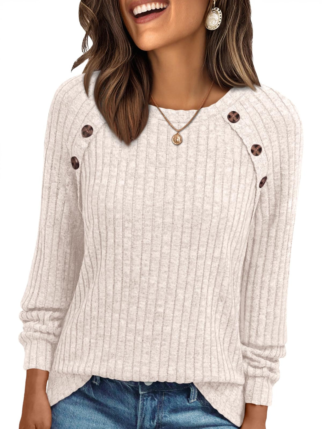 AUTOMET Womens Long Sleeve Shirts Fall Sweaters Business Casual Tops Blouse