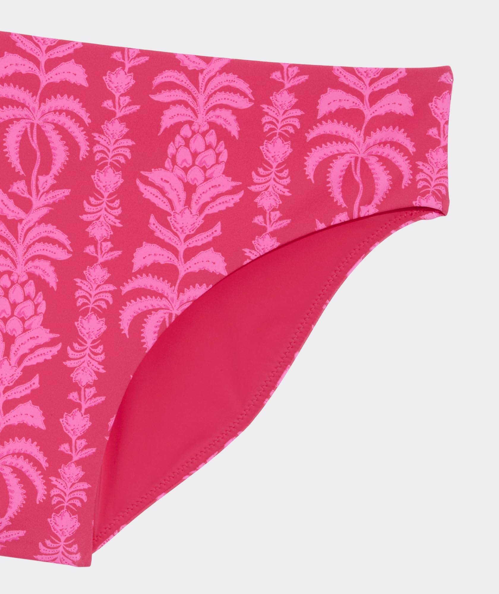vineyard vines Wainscott Mid-Rise Bikini Bottom, Coral Punch Print, XS