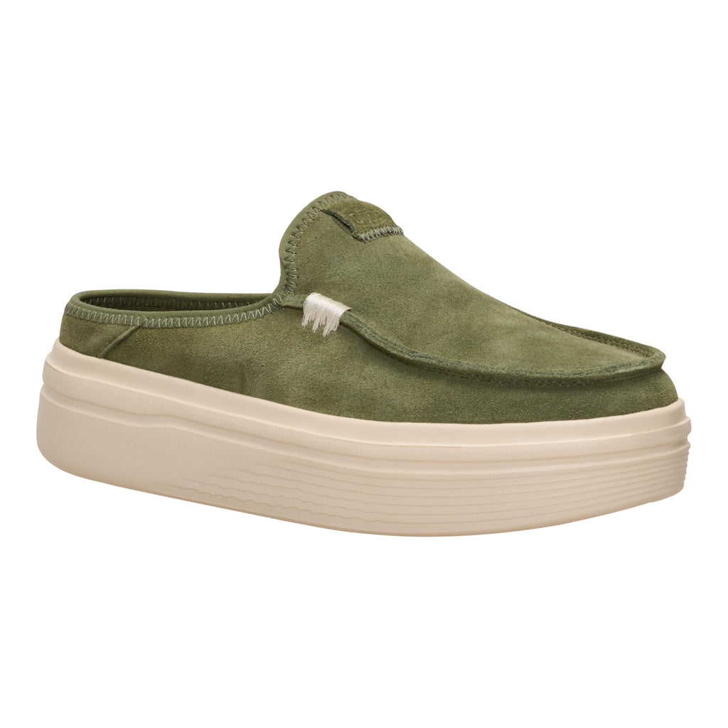 HEYDUDE Austin Lift Classic Moss Size 5, Women’s Shoes, Slip-on Loafers, Comfortable & Light-Weight