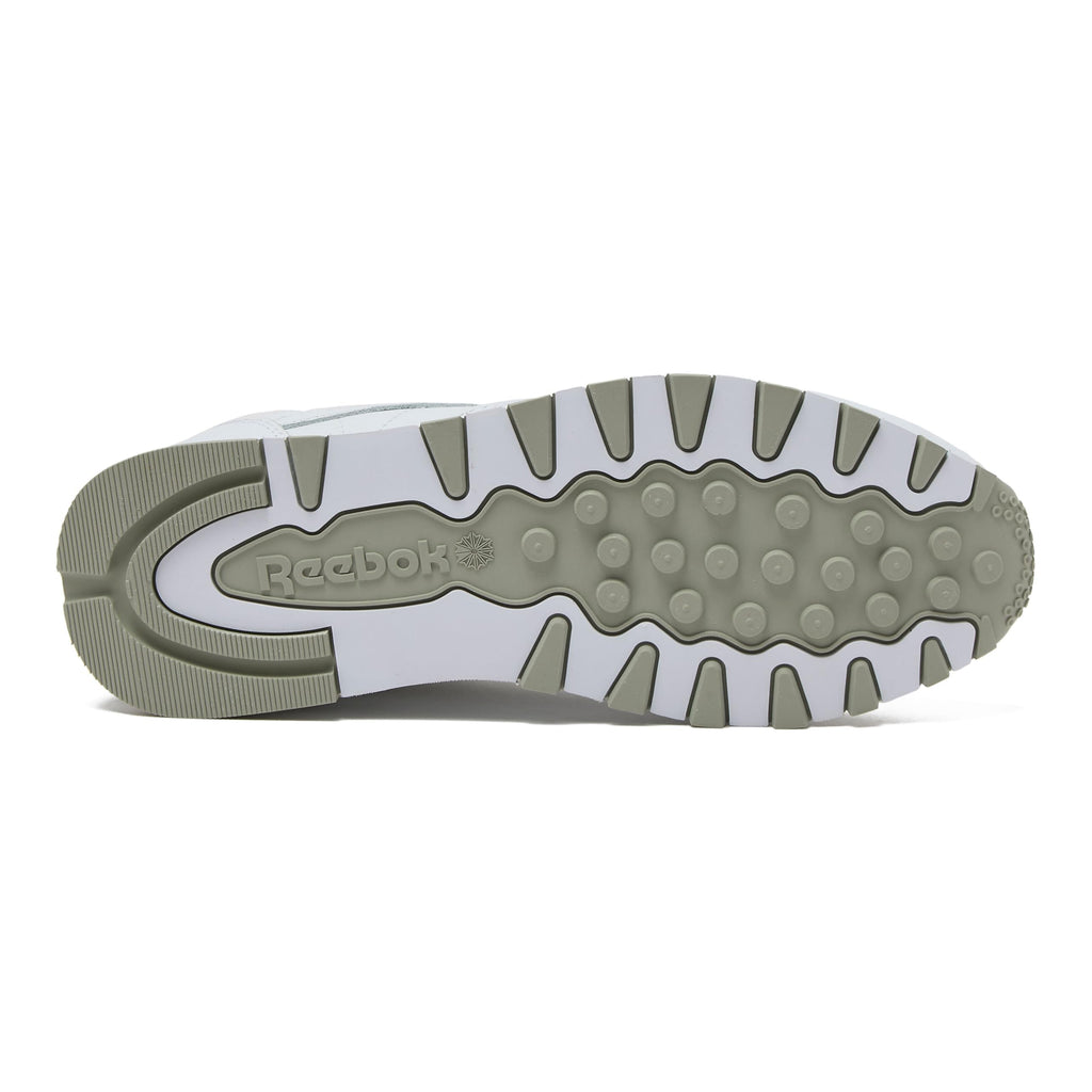 Reebok Classic Leather Sneakers for Men - Black or White Tennis Mens Shoes, Footwear White/Pure Grey3/Pure Grey, 11