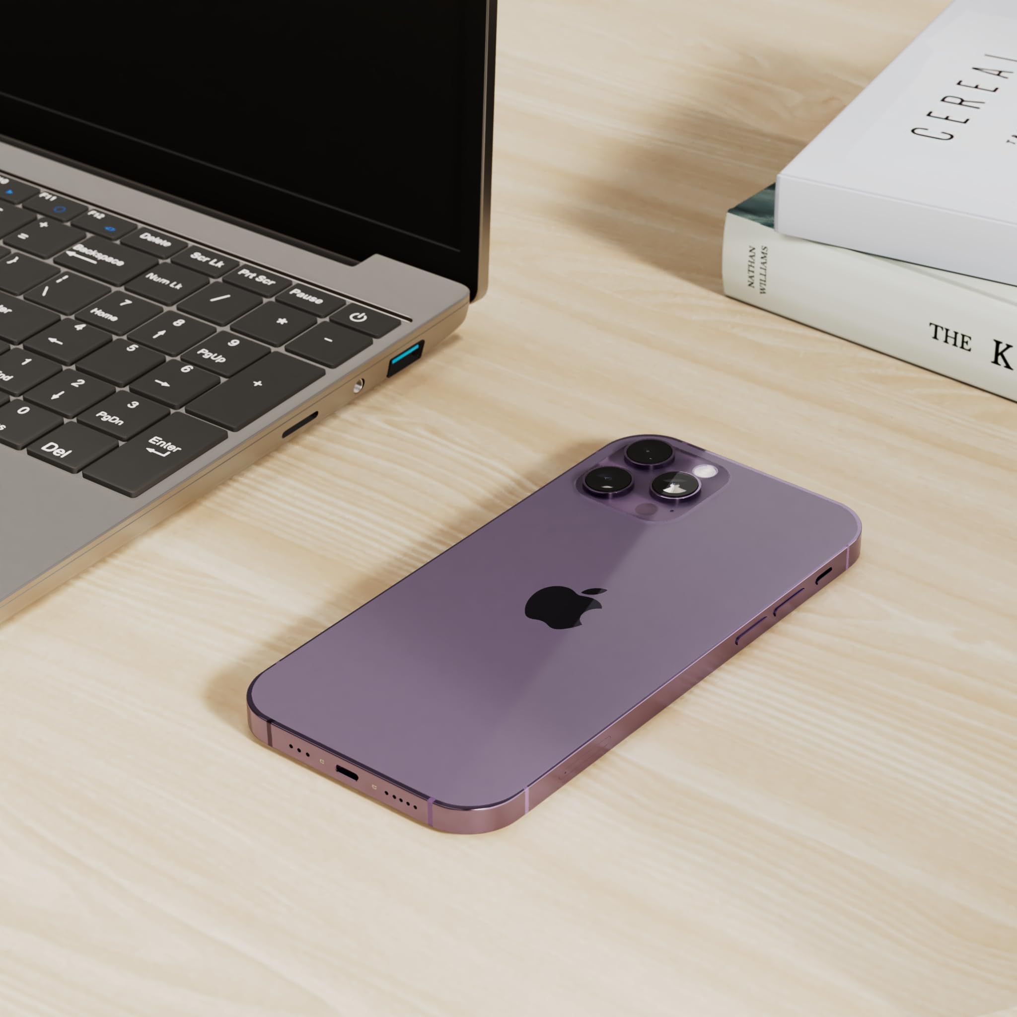 Apple iPhone 14 Pro Max, 1TB, Deep Purple - Unlocked (Renewed Premium)