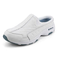 Easy Spirit Traveltime Women's Slip On, 7 B(M) US, White-Light Blue