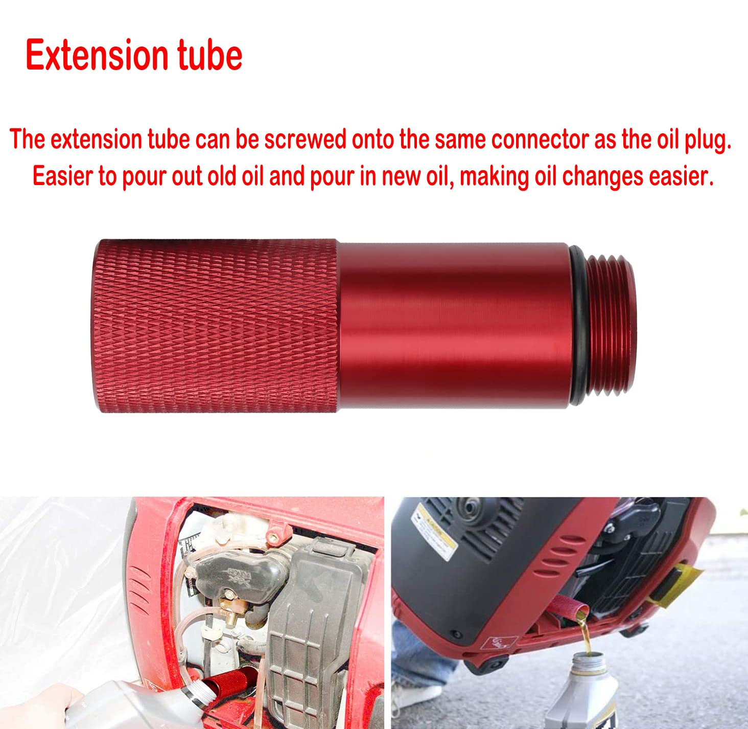 Fits for Honda EU2200i Generator Mess Free Oil Change Funnel and Magnetic Oil Dipstick Combo Kit