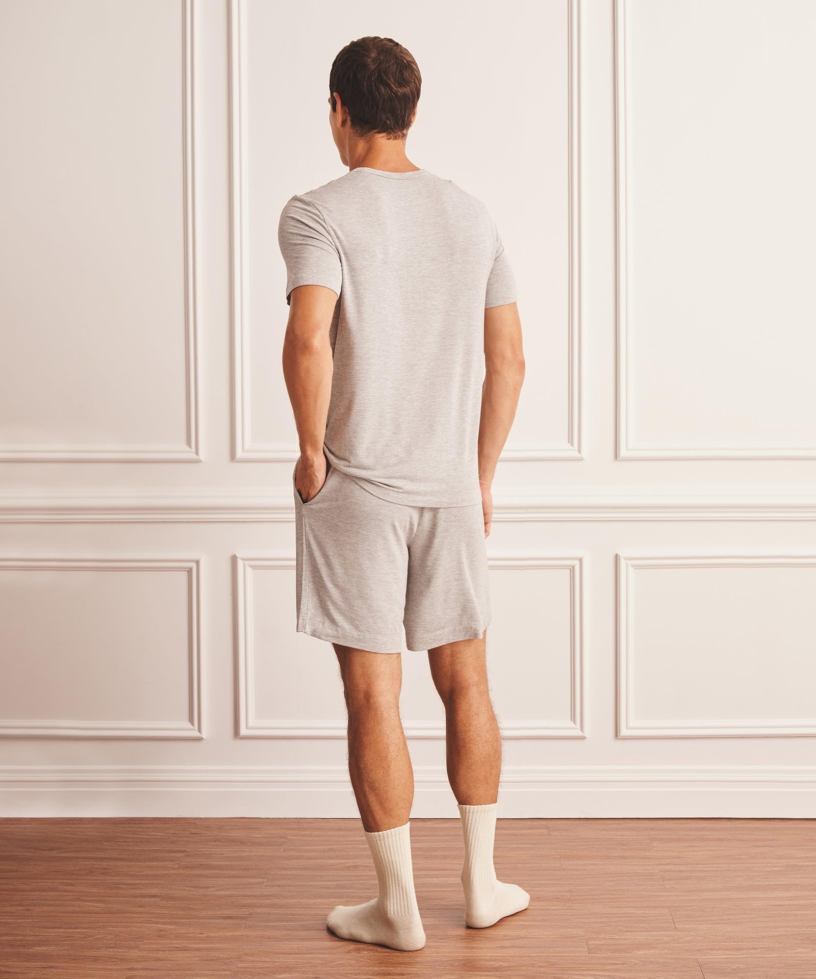 NAADAM, Breathable Sleep Modal Short Men's, Cement, M