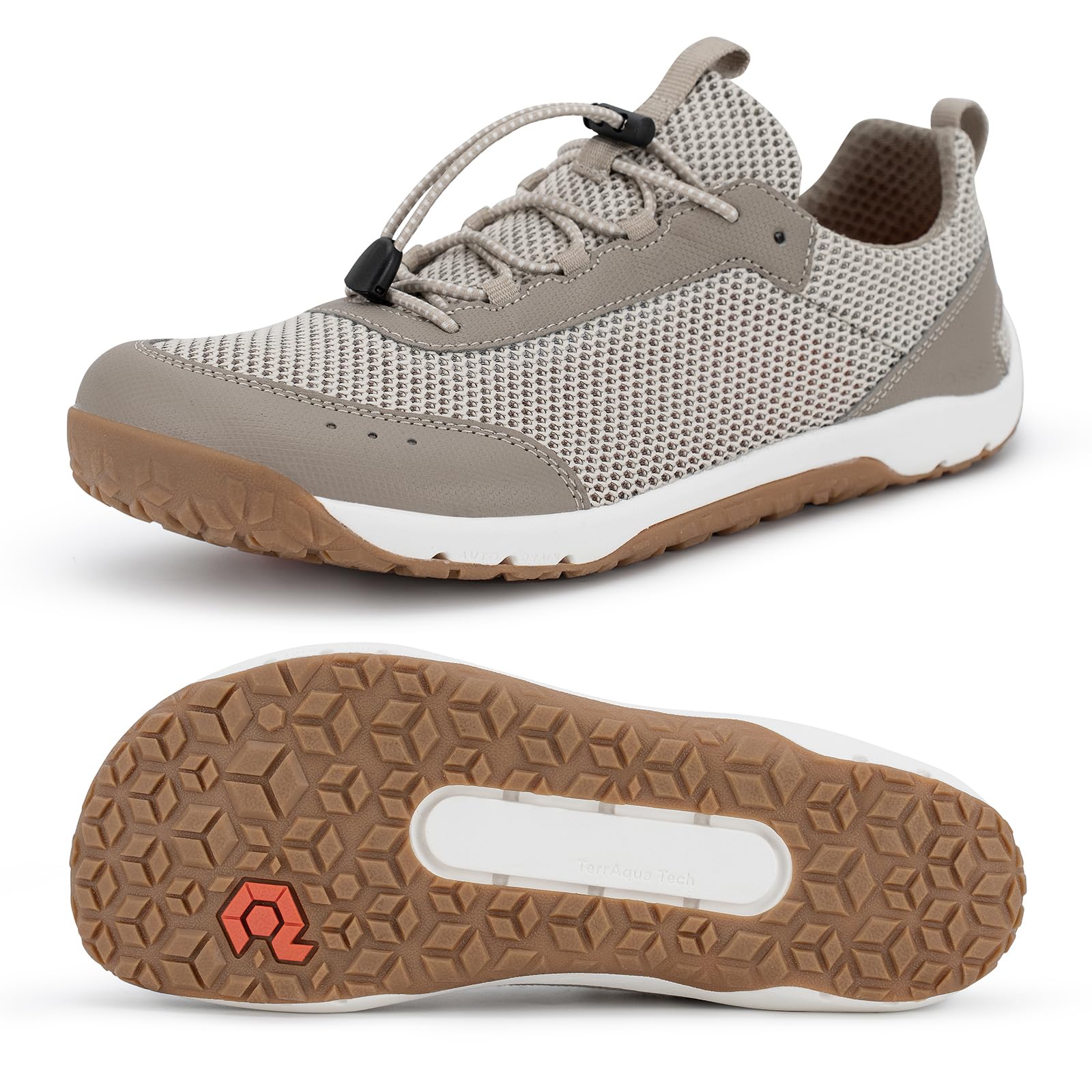 Pulltop Men's Barefoot Water Shoes | Quick-Dry | Lightweigh Wide Zero Drop Self-Draining Sole Amphibious Sneakers Sand Size 10