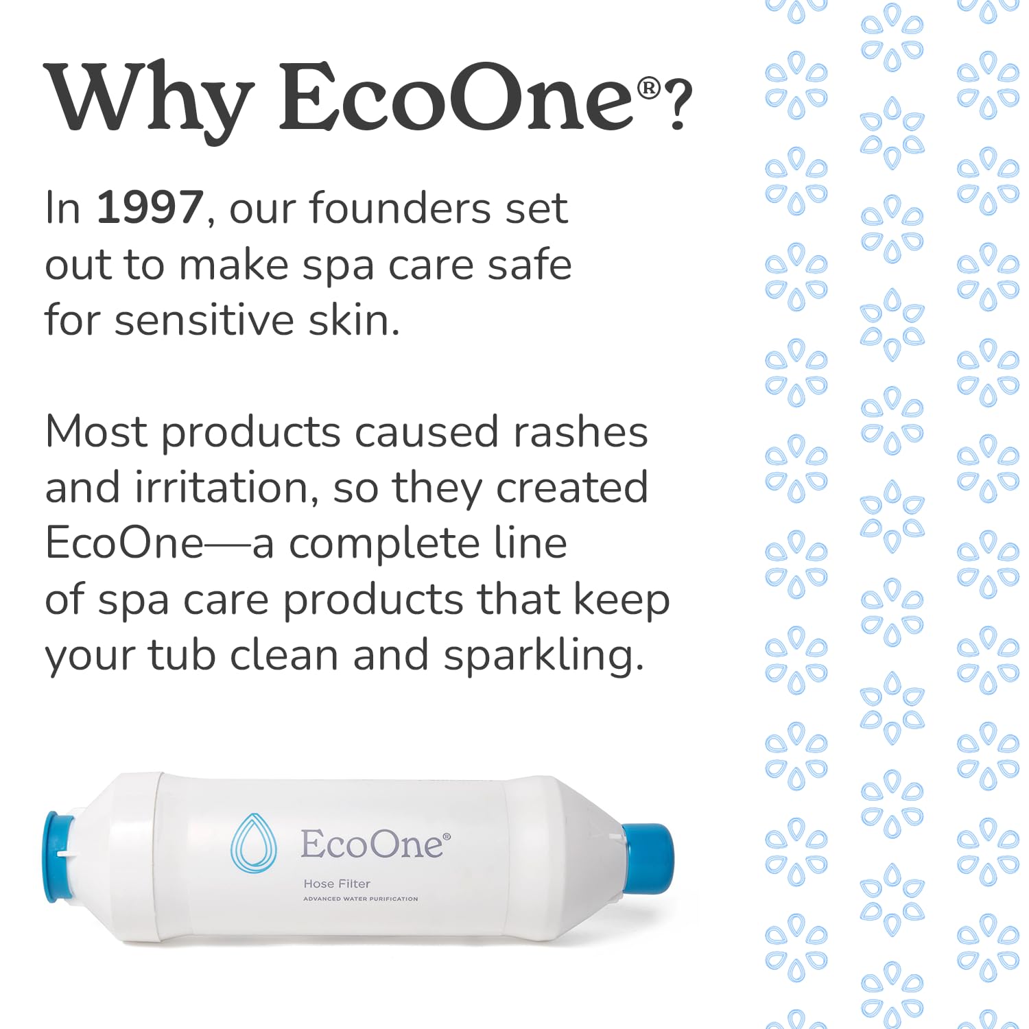 Calcium Hardness Increaser by EcoOne | Spa Total Hardness Increaser Made of Calcium Chloride | Helps Prevent Spa Corrosion, Etching & Staining | Chlorine-Free Hot Tub Hardness Increaser, 28 Oz