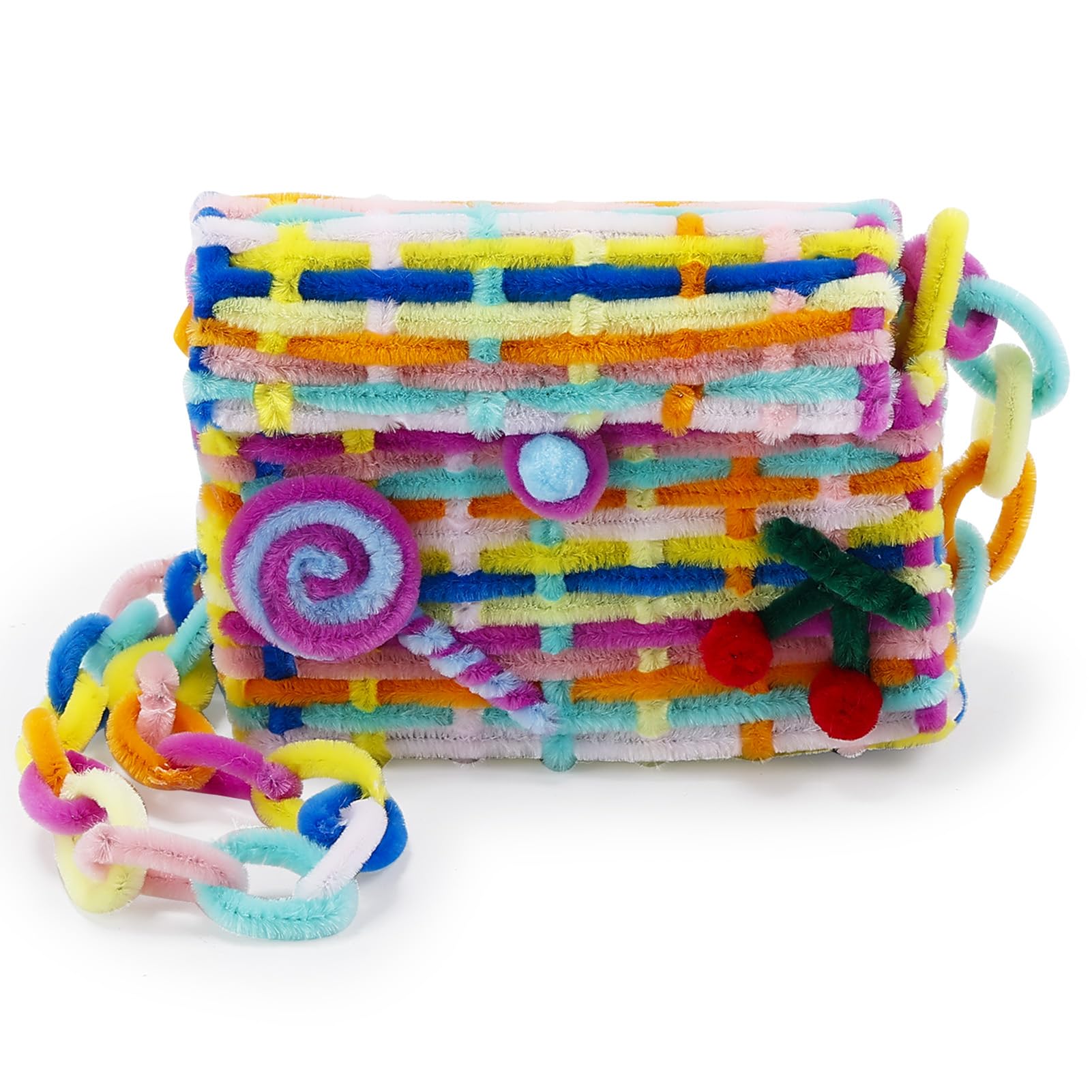 Caydo 200 PCS Thick Pipe Cleaners Craft Supplies Multi-Color Chenille Stems for Art and Craft Projects Kids Creative Toys DIY Valentine's Day Decorations (12inch x 6mm)