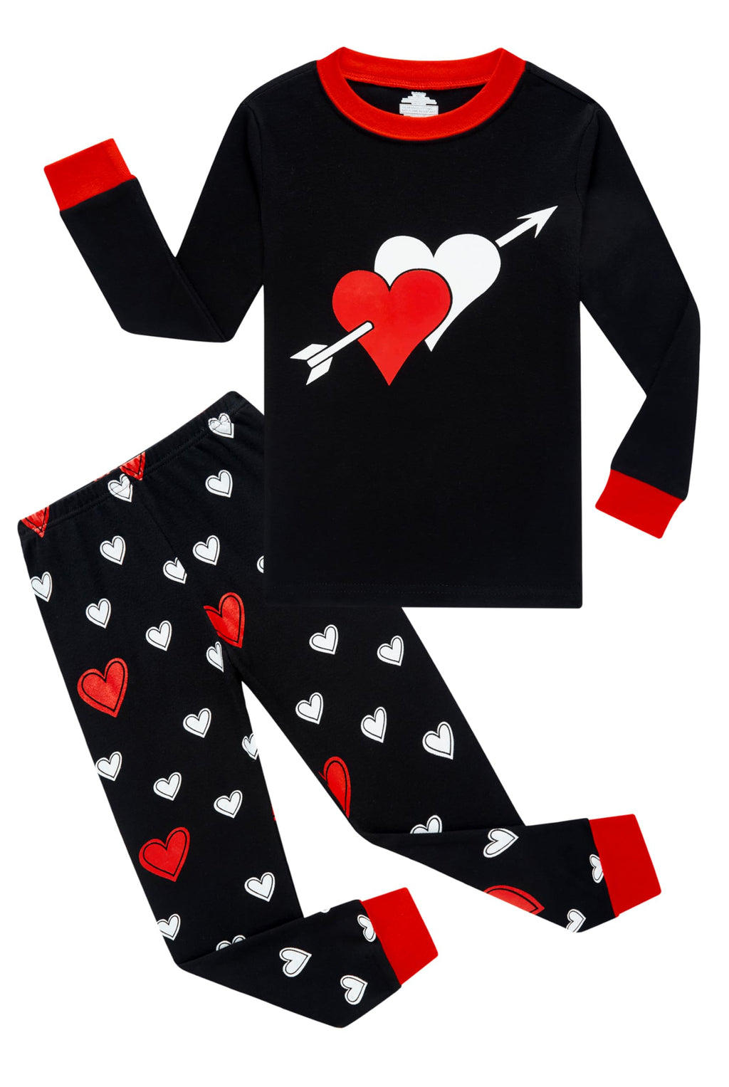 Family Feeling Baby Girls Pajamas Long Sleeve Cotton Boys Love Pyjamas Toddler Kid Pjs Size 18-24 Monthes