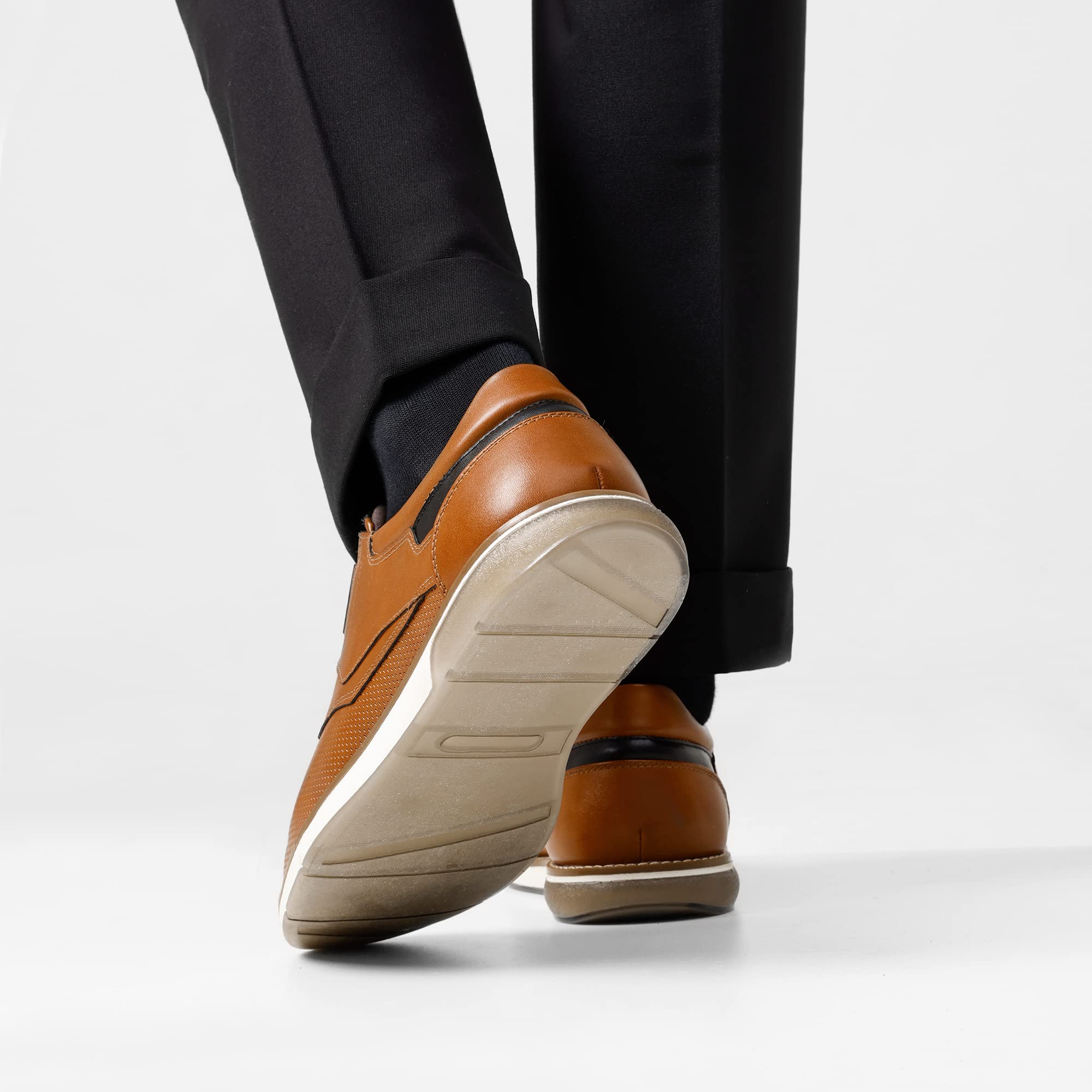 Bruno Marc Men's Casual Dress Shoes,Size 12,Brown,SBOX2336M