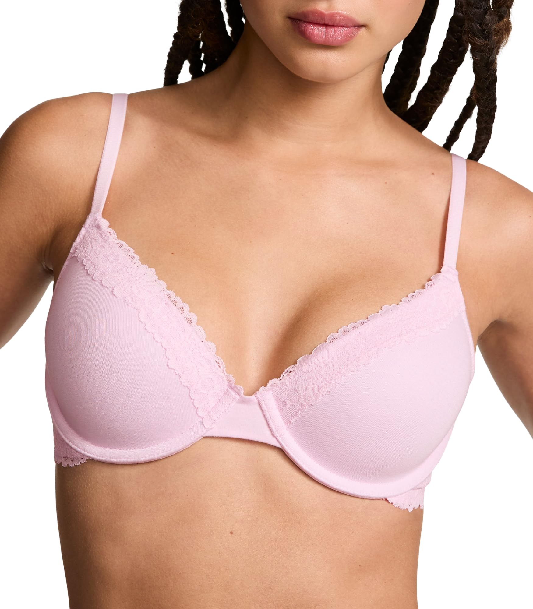 Victoria's Secret Pink Wear Everywhere Lightly Lined T Shirt Bra, Bras for Women, Pink Tulip, 38D