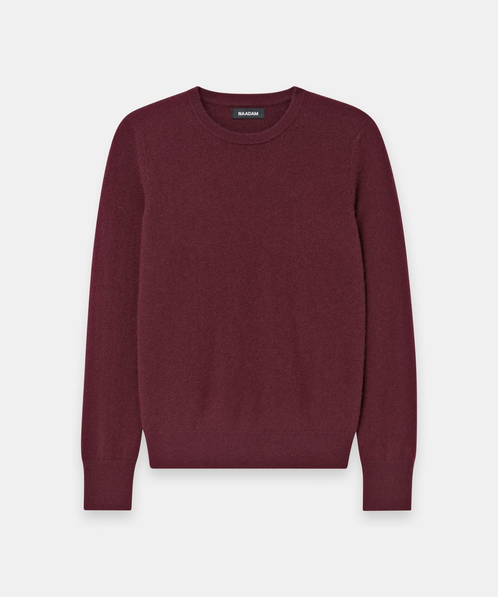 NAADAM The Original Cashmere Crewneck Sweater,Merlot,XL