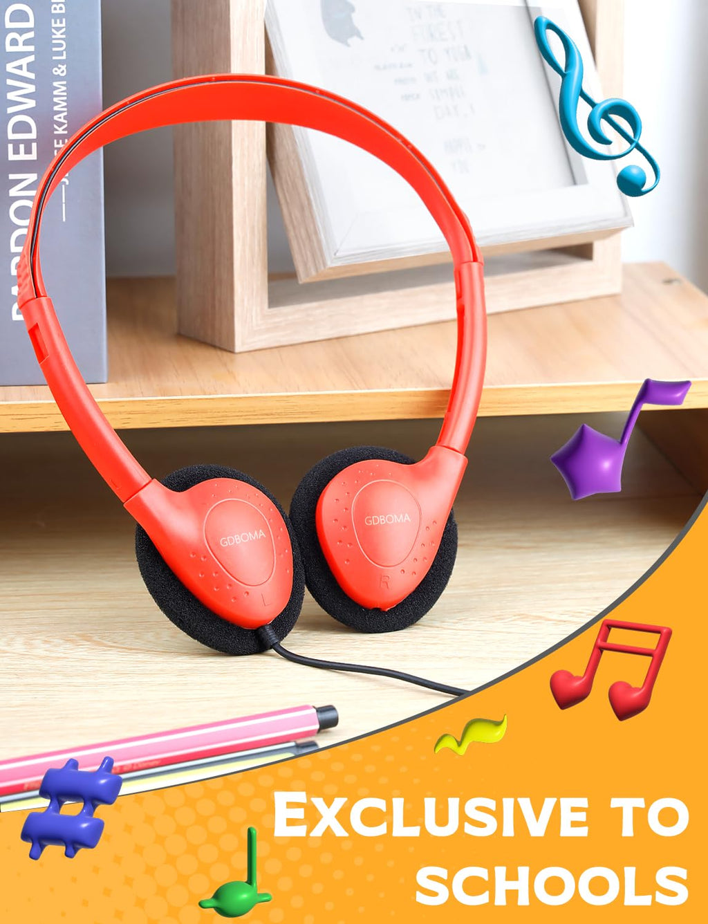 GDBOMA Kids Headphones Bulk 24 Pack for School Classroom,Wholesale Class Set Earphones for Students Children Teens Boys Girls Adult 3.5mm Jack Multi Color
