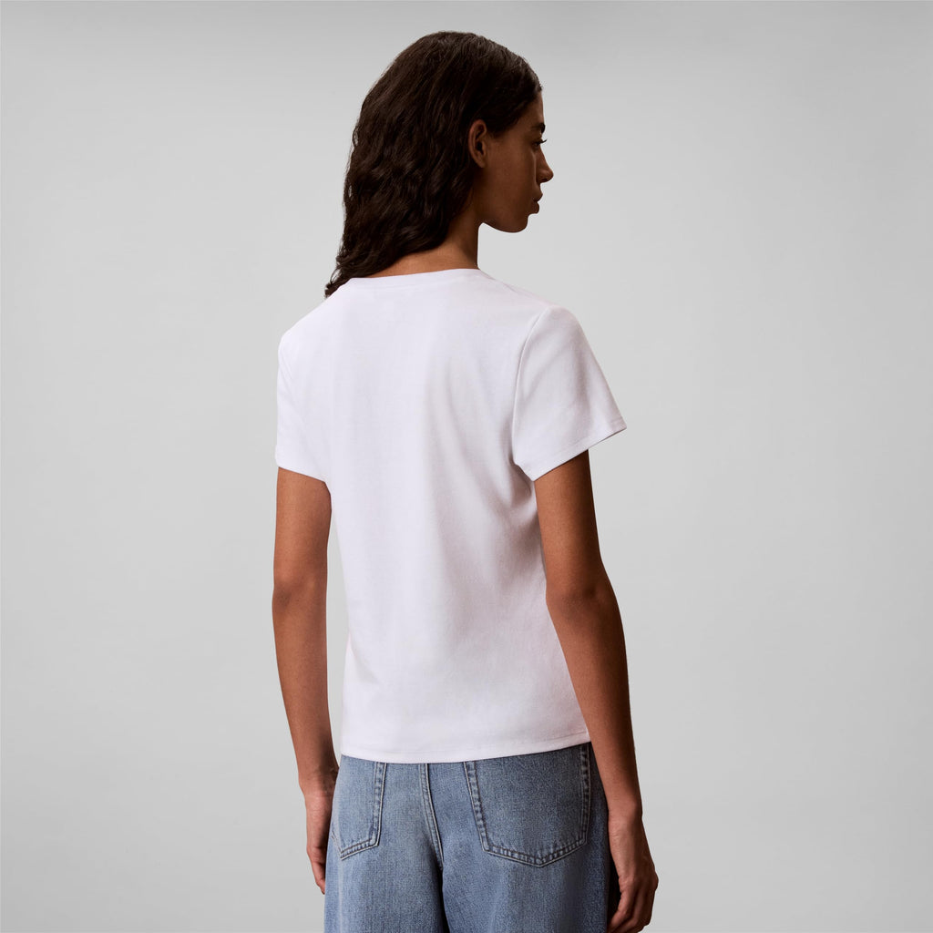 Calvin Klein V-Neck Short Sleeve Tee Bright White