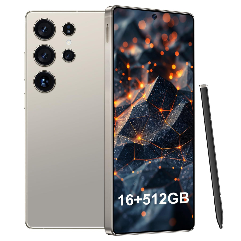 BDWJW I25 Ultra Smartphone 16GB+512GB Android 14 Smartphone, 6.99" FHD+ Display, 7000mAh Battery, 108MP+68MP Dual Camera, Built-in Pen Stylus, Fast Performance Large Memory (Titanium Gray)
