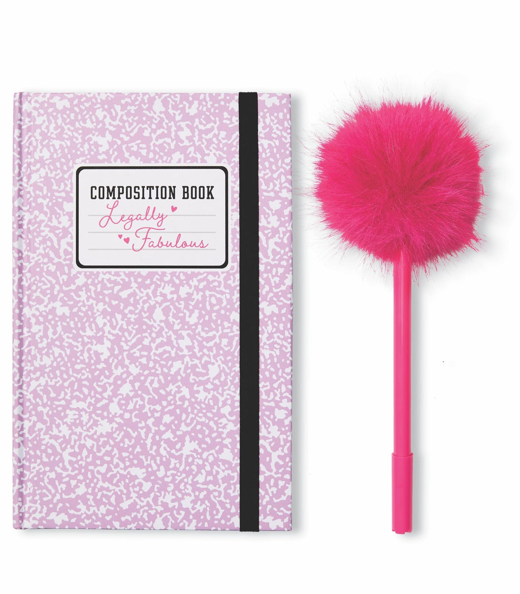 Victoria's Secret PINK | Elle Notebook & Fuzzy Pen Set