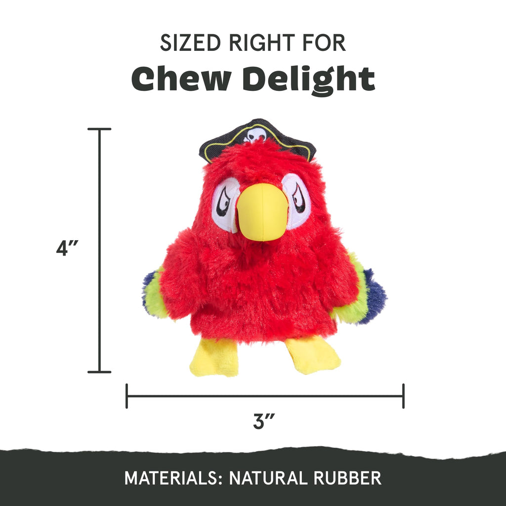 Barkbox Super Chewer Tough Dog Chew Toys for Aggressive Chewers, Plush 2 Toys in 1 (Parrot - Large)