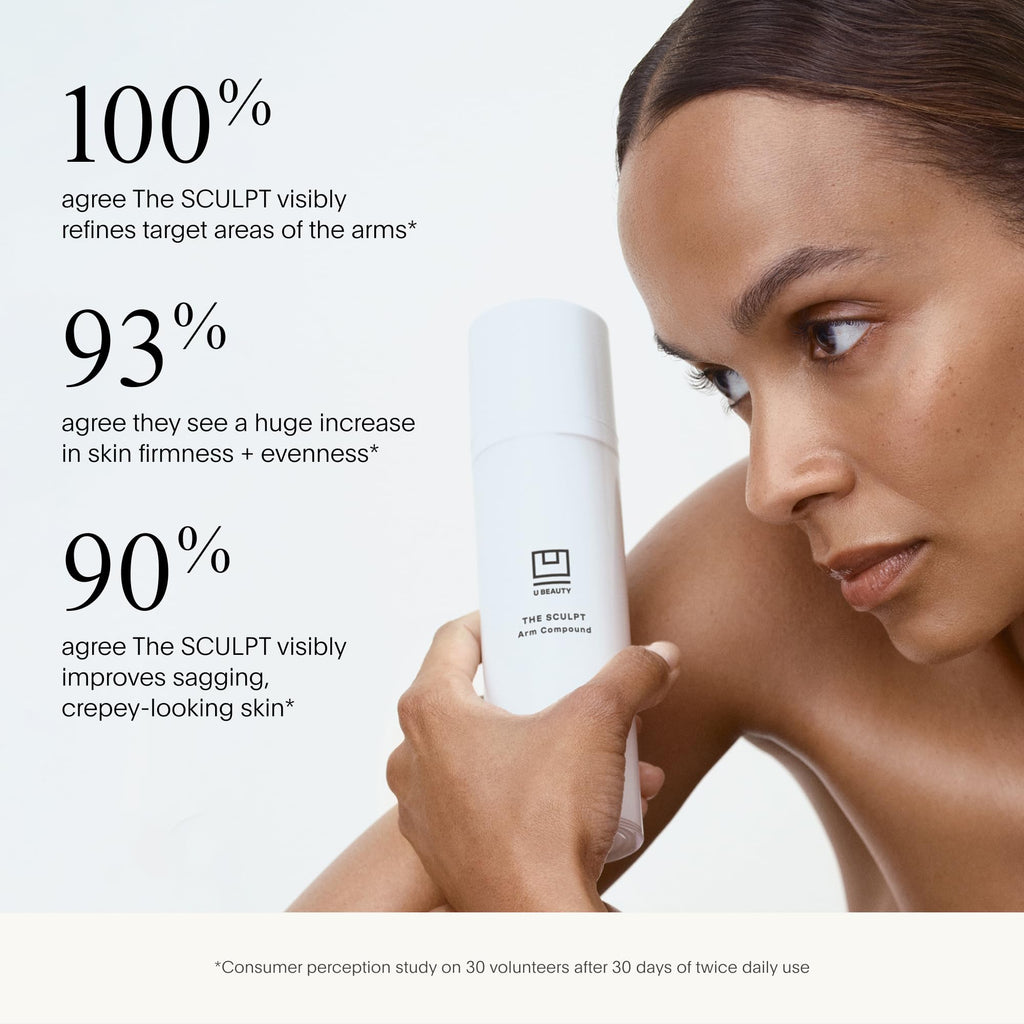 U Beauty SCULPT Arm Compound | Skin Tightening Cream Body Lotion, Firming Arm and Neck Cream with Retinol + Vitamin C - 120ml