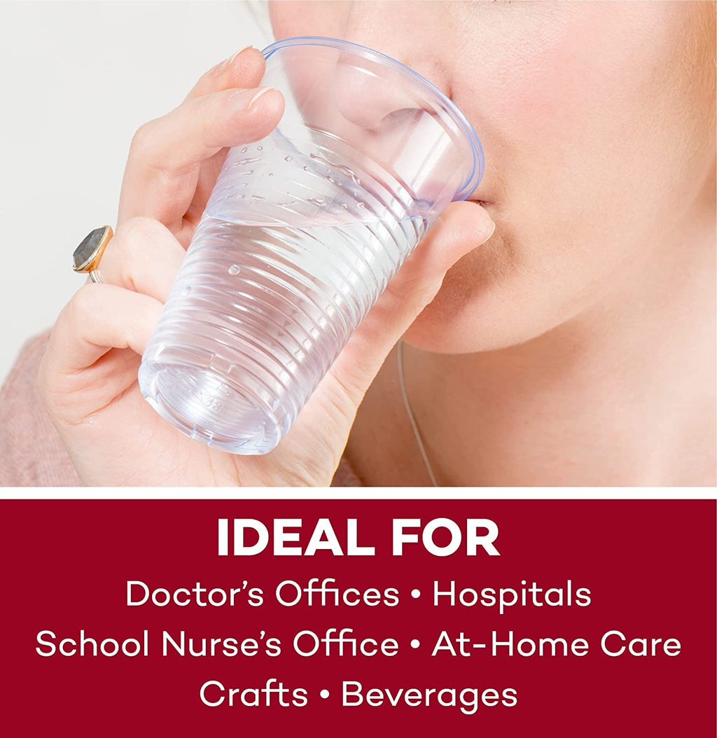 Dealmed Professional 3 oz. Disposable Plastic Cups - 100% Recyclable for Healthcare, Dental, Veterinary & Food Service Use (Pack of 400)
