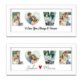 LOVE Frame, Picture Frames with Photos, Gifts for Girlfriend, Custom Gifts for Boyfriend Him Her Couples Husband Wife - Birthday Anniversary Valentine's Day Christmas Presents, Display 4 Pictures 3''
