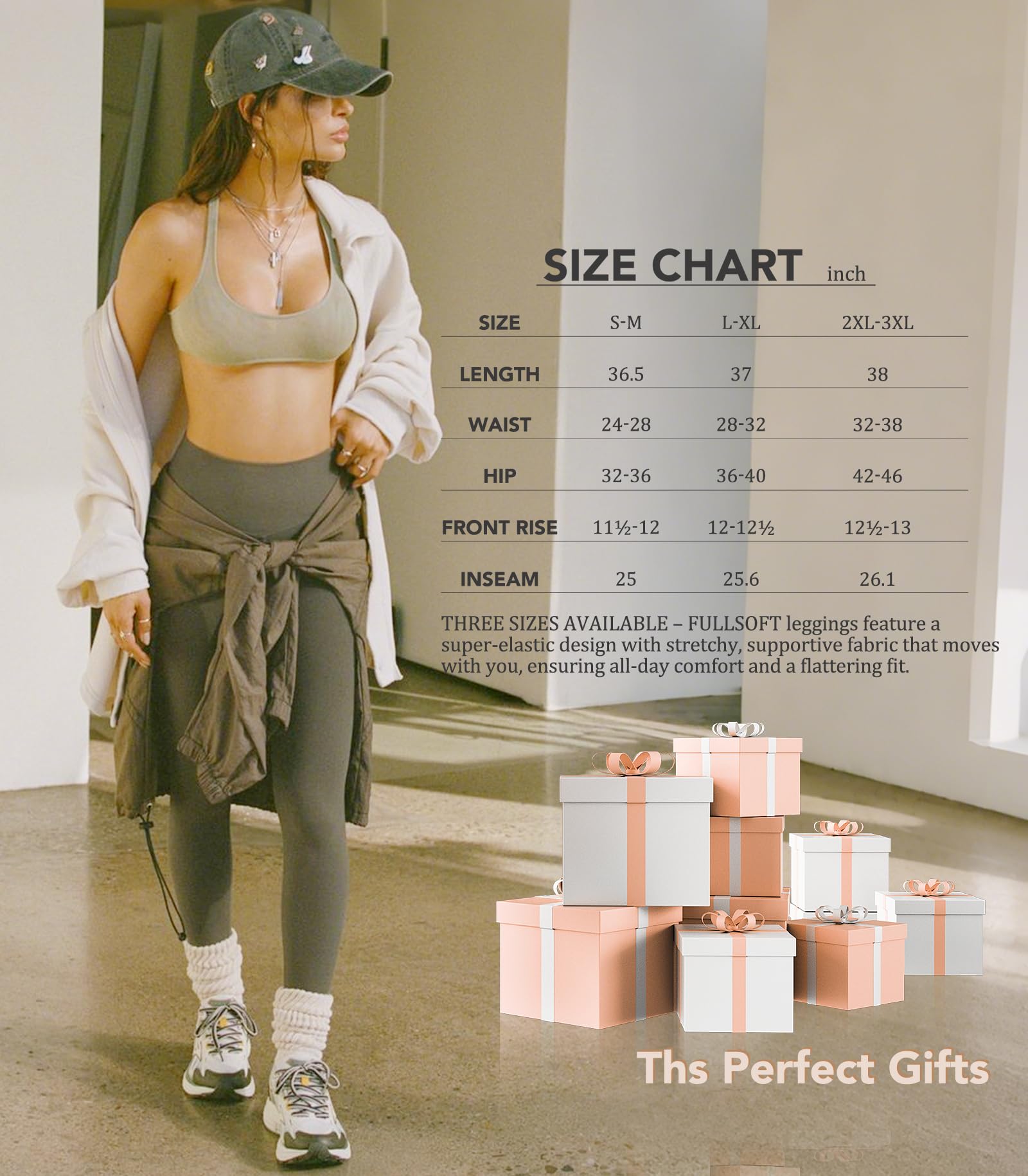 FULLSOFT 3 Pack Leggings for Women Workout High Waisted Tummy Comtrol Yoga Running Hiking Pants Womens Fall Clothes Today Deals Prime Halloween(Black, Dark Grey, Burgundy,2XL-3XL)