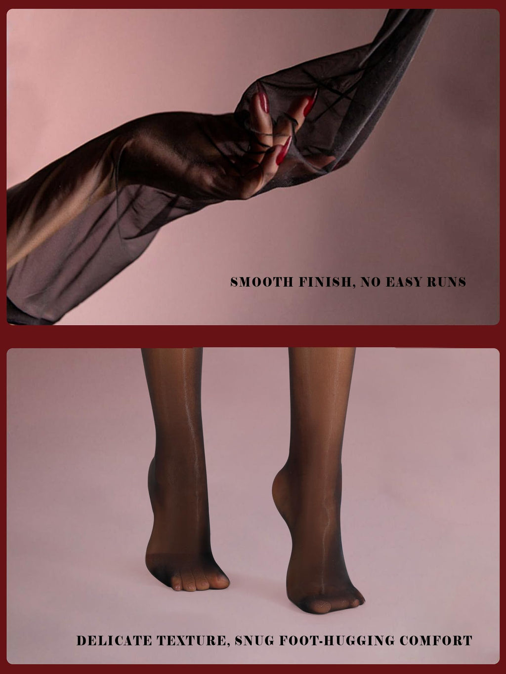 DORALLURE Shiny Thigh High Stockings for Women Strong Stay Up Silicone Lace Top Sheer Pantyhose