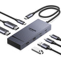 UGREEN 7 in 1 Docking Station Dual Monitor, USB C Hub Dual 4K@60Hz HDMI Display, 10Gbps USB-A/C Data Ports, 100W PD, Aluminum Revodok Pro Laptop Docking Station for HP, Thinkpad, Dell and More