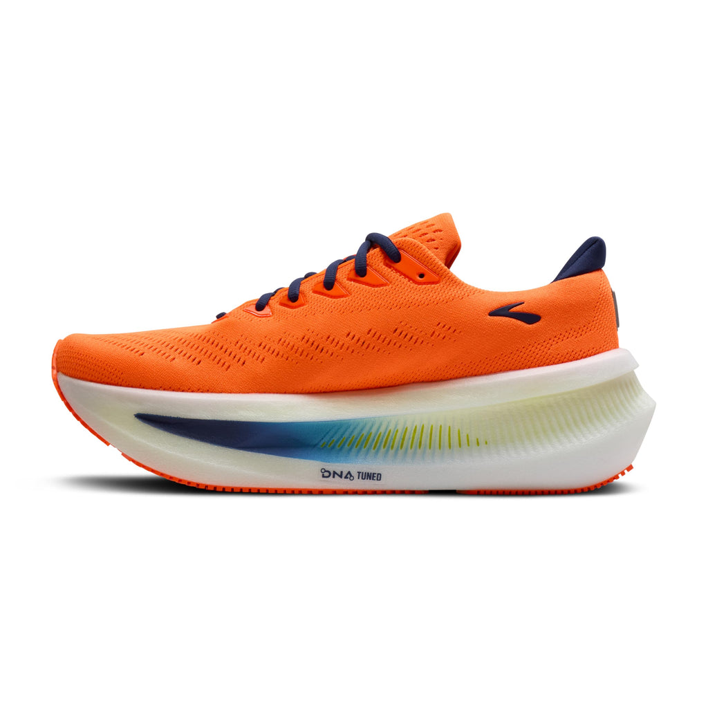 Brooks Men’s Glycerin Max 2 Neutral Running & Walking Shoe - Orange/Beacon Blue/Nightlife - 12 Medium