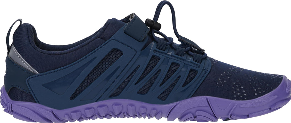 Joomra Barefoot Running Shoes for Women Ladies Size 7.5-8 Zero Drop Wide Toe Box Minimalist Sneakers Hiking Hike Camping Cycling Tennis Footwear Blue Purple 38
