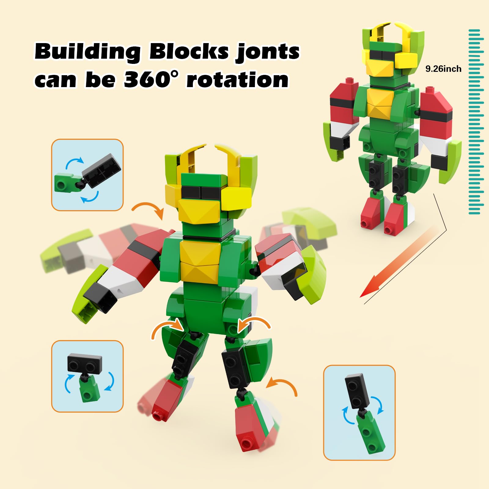 Building Blocks for Kids Ages 3-8| 8-Color Building Bricks for Toddlers Development, Creativity, and Motor Skills| 209-piece Toy Building Sets for Ideal Christmas/Birthday Gifts for Boys & Girls